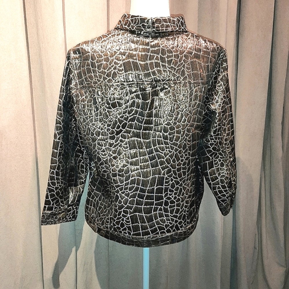 Ruby Rd. Gold Metallic Jacket - image 4